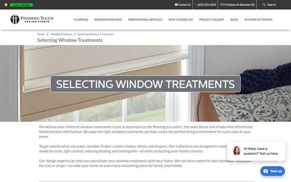 Selecting Window Treatments