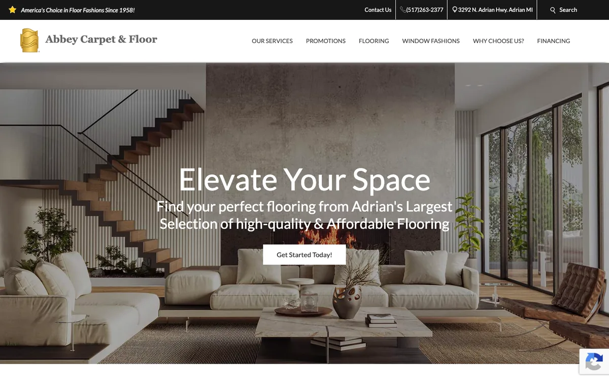 Abbey Carpet & Floor homepage