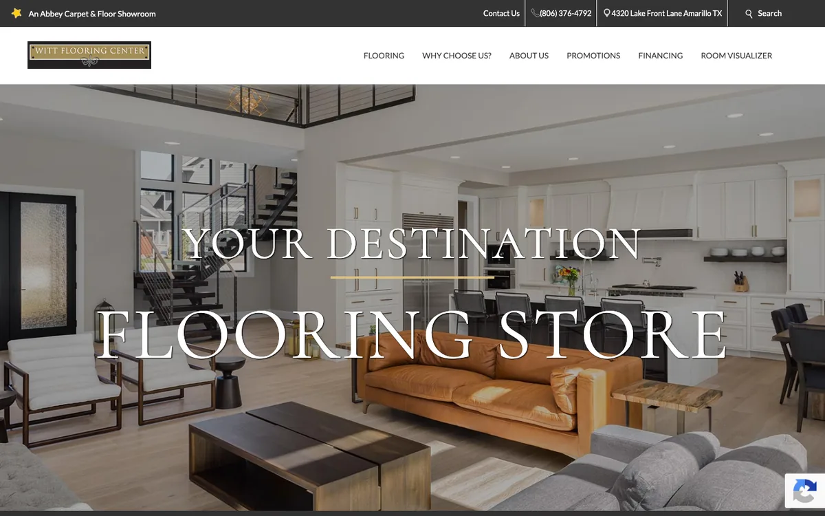 Witt Flooring Center homepage