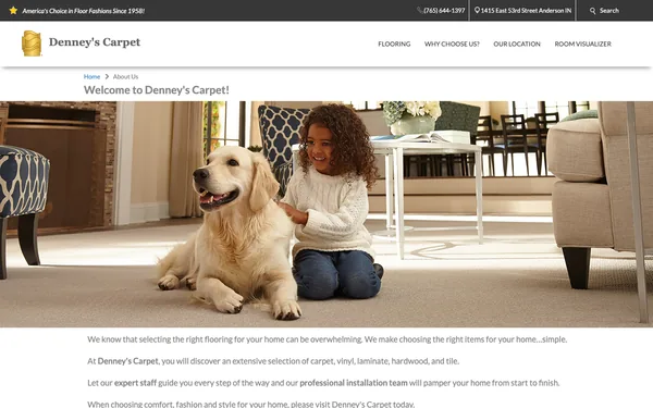About Denney's Carpet – Premier Floor Covering Showplace – Flooring On Sale