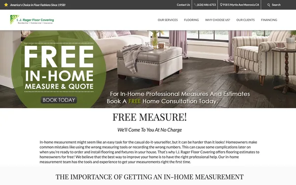 Free Measure! We Will Come To You At No Charge!