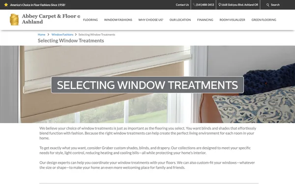 Selecting Window Treatments