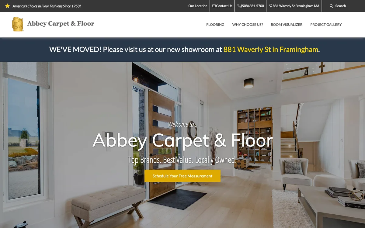 Abbey Carpet & Floor homepage