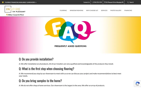 Frequently Asked Questions about Interiors On Pleasant | FAQ