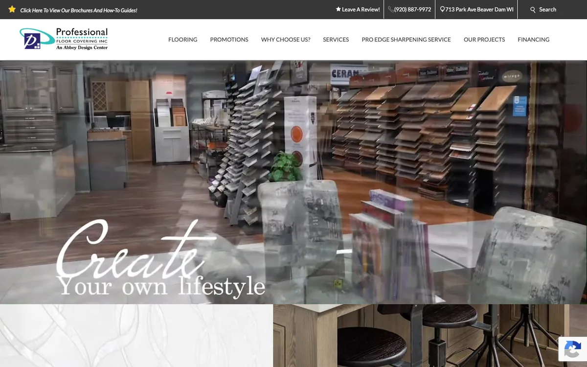 Professional Floor Covering homepage