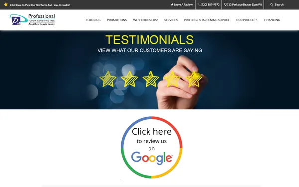 Professional Floor Covering Testimonials