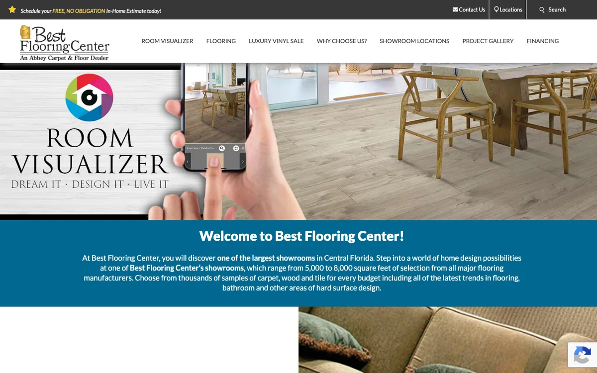 Best Flooring Center homepage