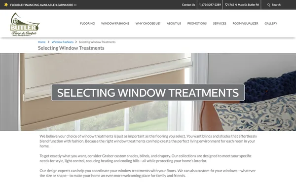 Selecting Window Treatments
