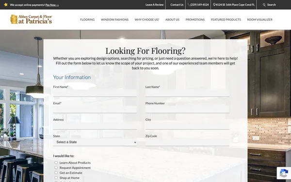Contact Us | Cape Coral's Best Flooring & Window Fashions Showroom
