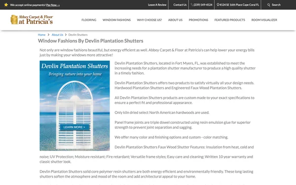 Window Fashions, Shutters, Blinds & Shades