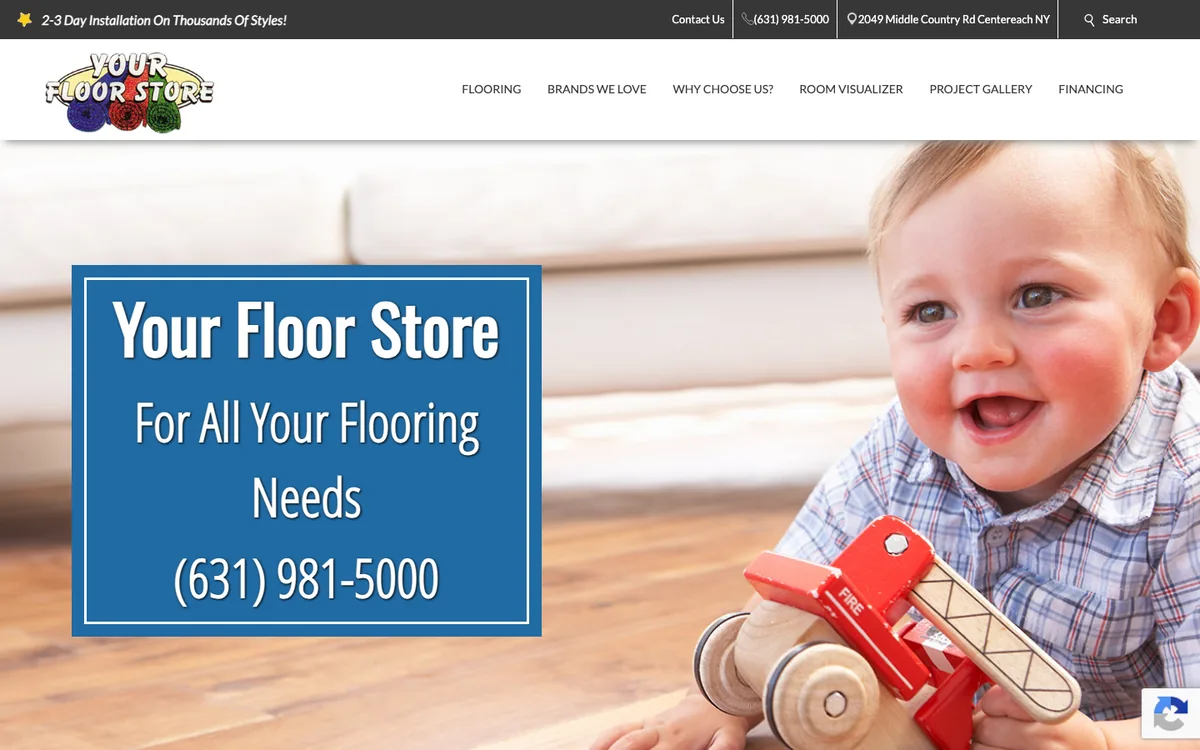 Your Floor Store homepage