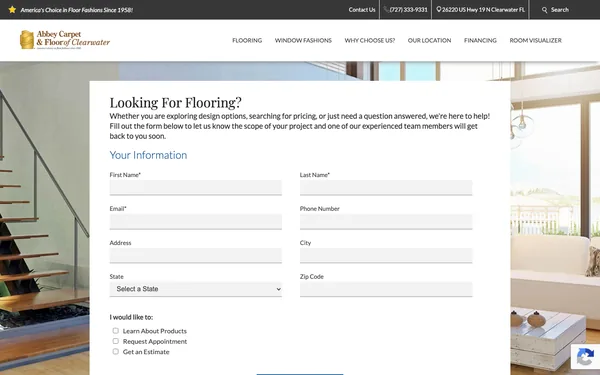 Contact Abbey Carpet & Floor of Clearwater – Clearwater's Best Flooring Showroom