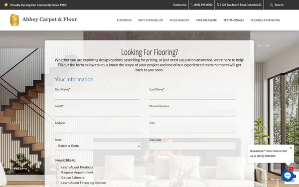 Contact Abbey Carpet & Floor, Columbia's Best Flooring Showroom