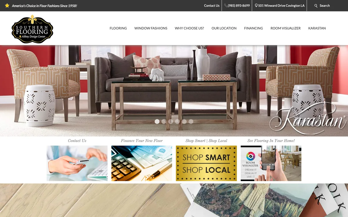 Southern Flooring homepage