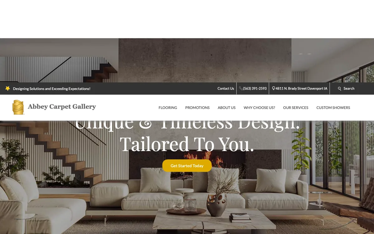 Abbey Carpet Gallery homepage