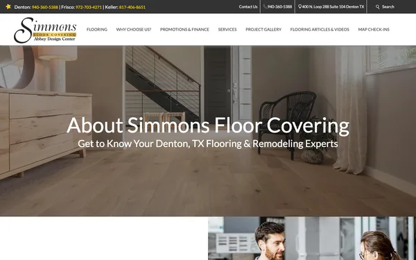 About Simmons Floor Covering | North Texas Residential Flooring Experts