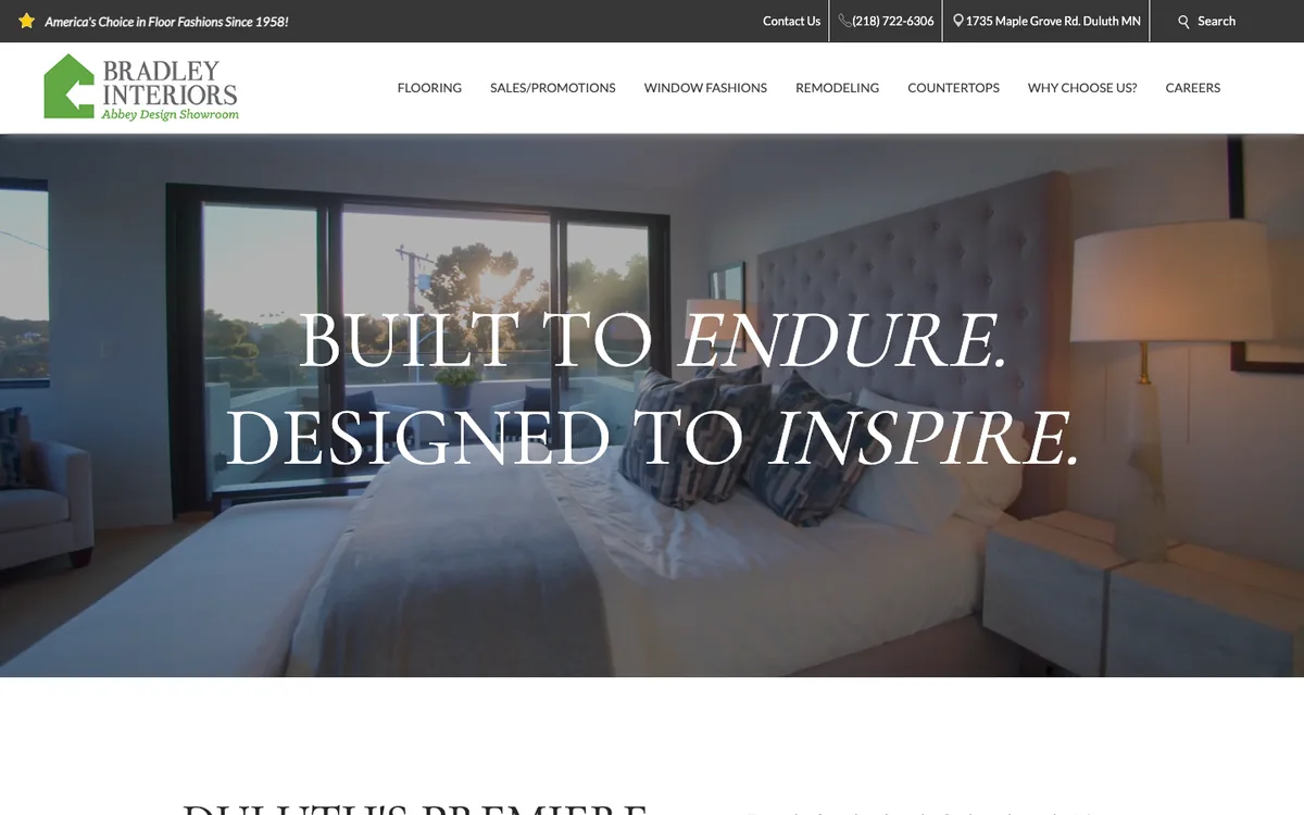 Bradley Interiors homepage