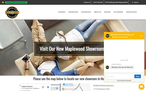 Map and Directions | New Showroom in Maplewood