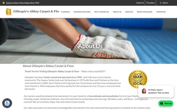 About Gillespie's Abbey Carpet & Floor | Flooring On Sale