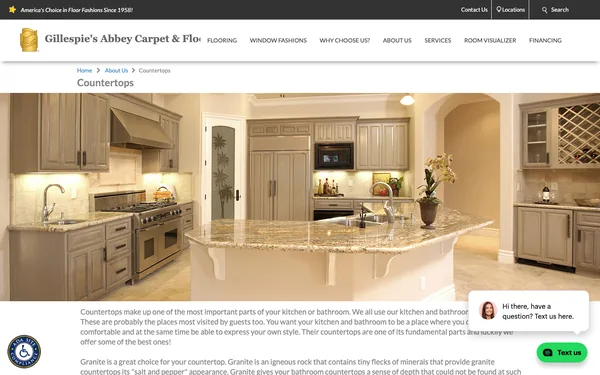Countertops |Gillespie's Abbey Carpet & Floor | Fairfield CA 94534
