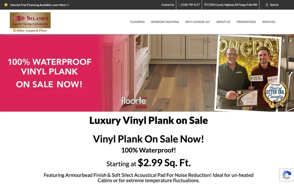 Luxury Vinyl Plank On Sale!
