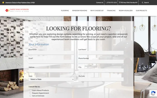 Contact Carpet King Interiors | Fernley’s Best Flooring Showroom