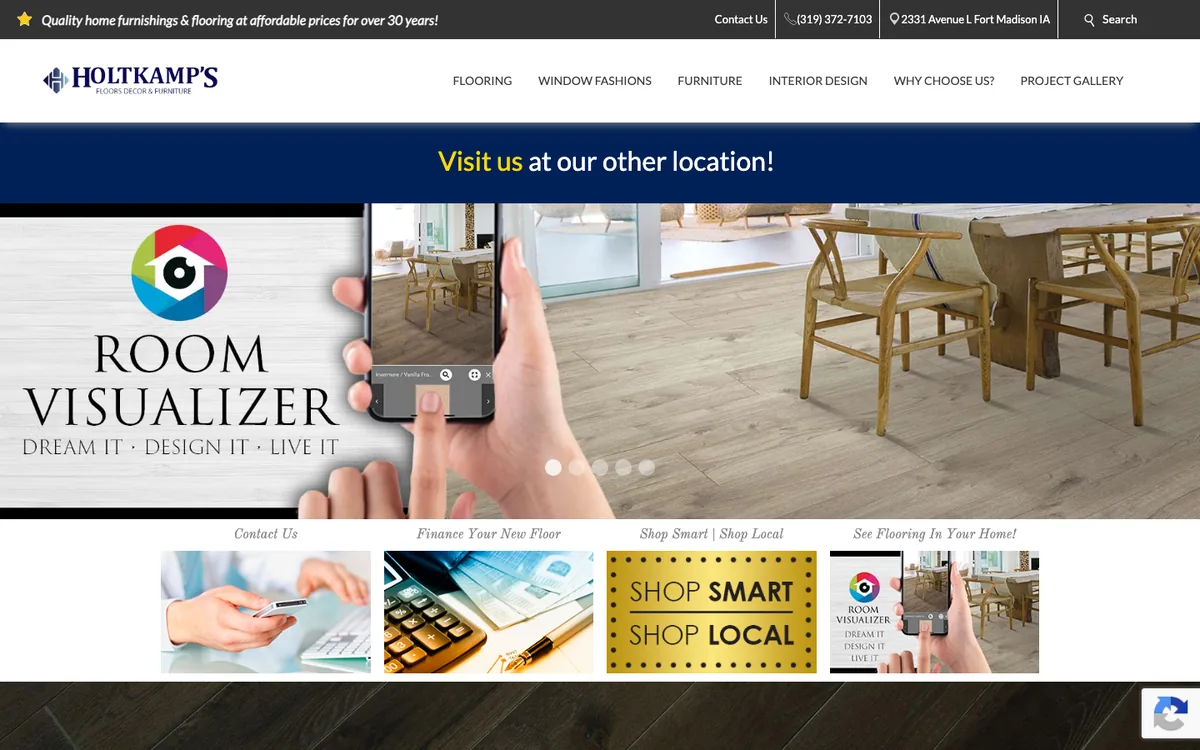 Holtkamp's Floors, Decor & Furniture homepage