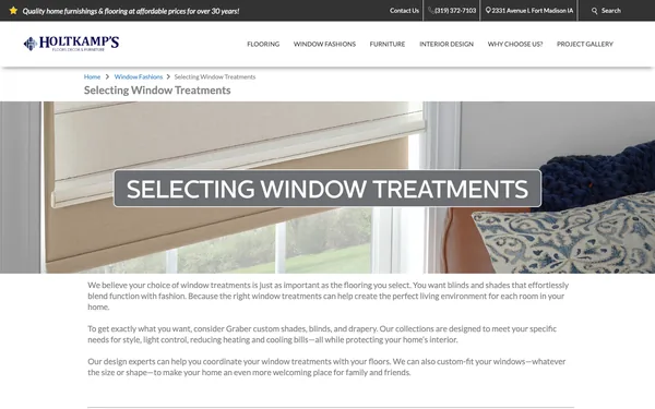 Selecting Window Treatments