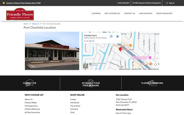 Port Charlotte Showroom | Map and Directions