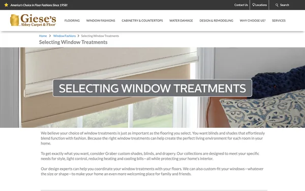 Selecting Window Treatments