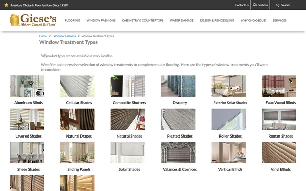 Window Treatment Types