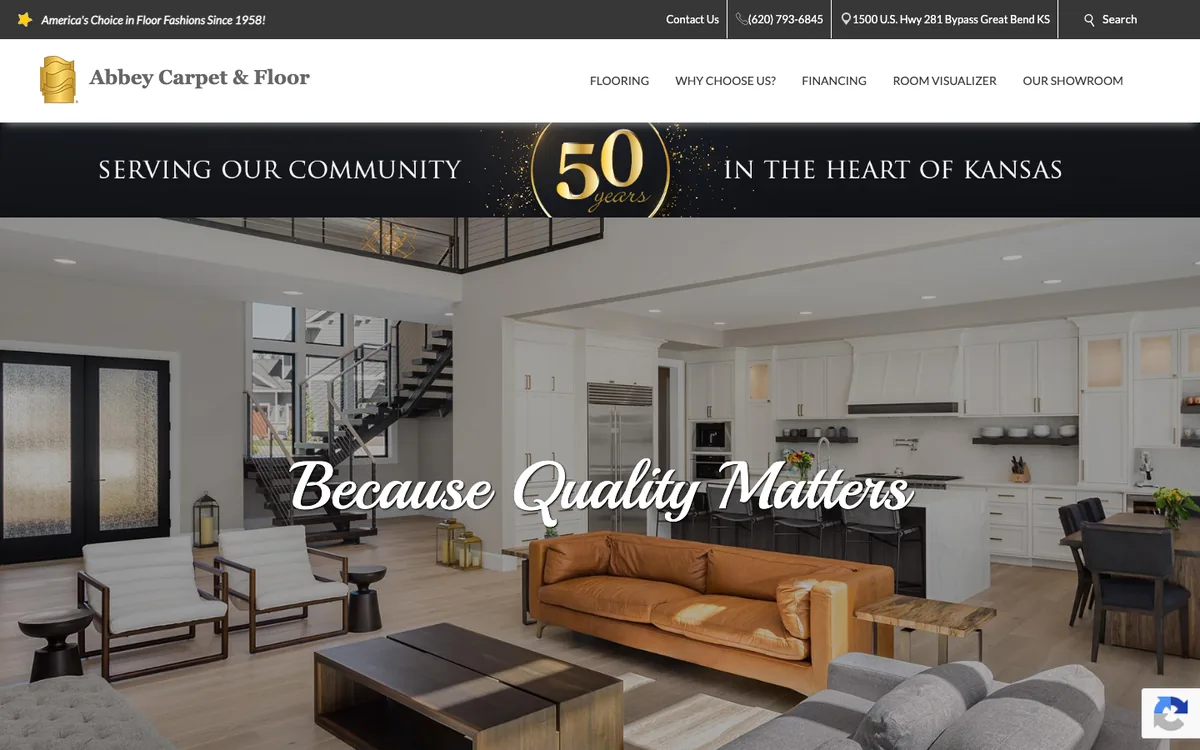 Abbey Carpet & Floor homepage