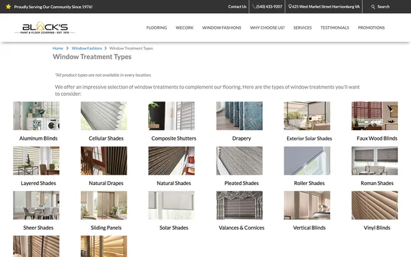 Window Treatment Types