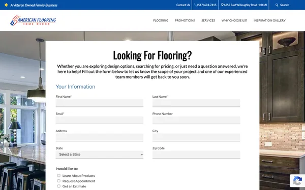 Contact American Flooring – Holt and Lansing’s Best Flooring Showroom