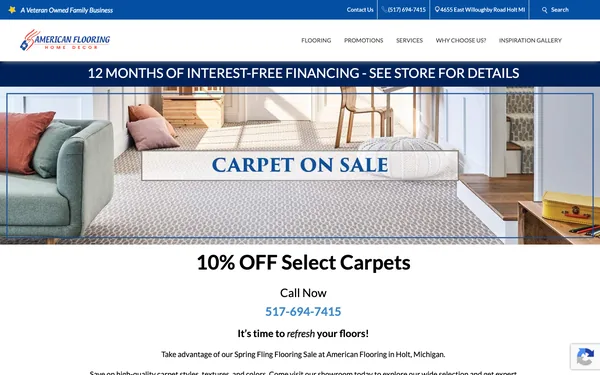 Carpet on Sale | 12 Months Interest Free Financing