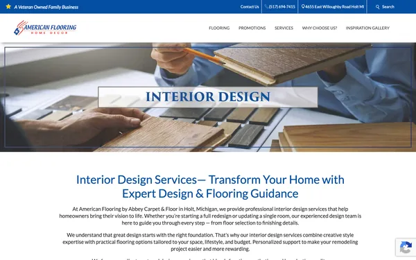 Interior Design Service | The Original American Flooring LLC | Holt & Lansing MI