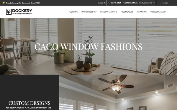 CACO Window Fashions | Dockery Abbey Carpet & Floor | Johnson City TN 37604