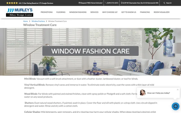 Window Treatment Care