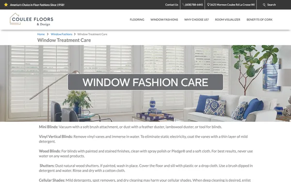 Window Treatment Care