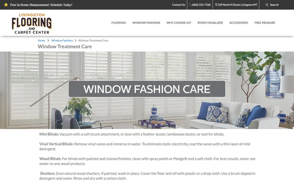 Window Treatment Care