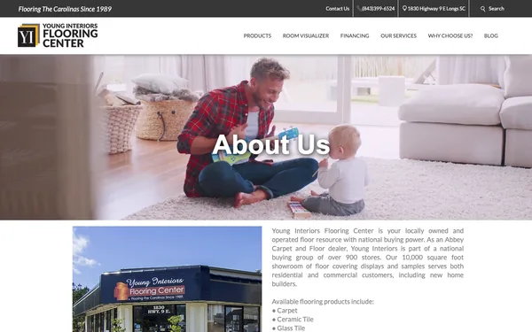 About Young Interiors an Abbey Carpet & Floor Showroom – Longs, SC, 29568 – Flooring On Sale