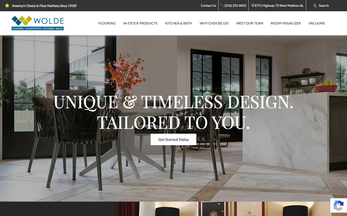 Wolde Flooring homepage