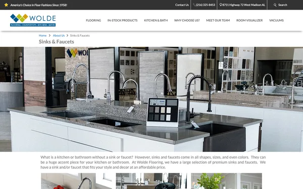 Sinks & Faucets | Wolde Flooring | Madison AL 35758