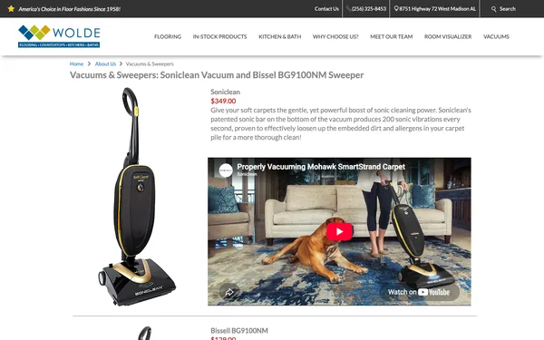 Vacuums & Sweepers | Wolde Flooring | Madison AL 35758