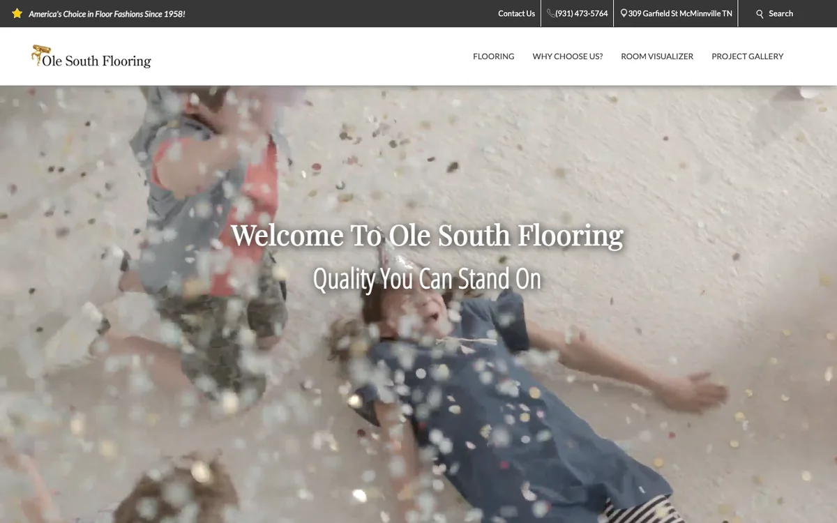 Ole South Floor Covering homepage