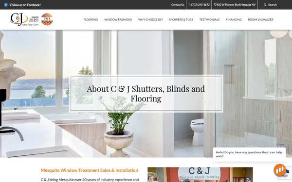 About C & J Shutters, Blinds & Flooring