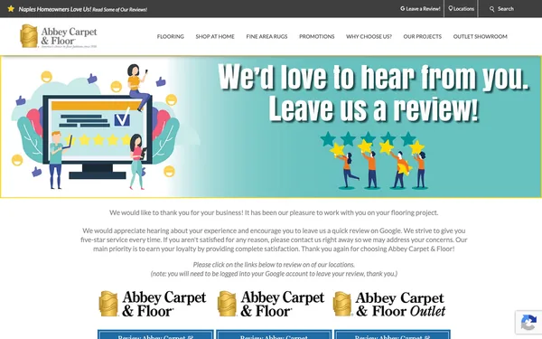 Write a Review about Abbey Carpet & Floor of Naples
