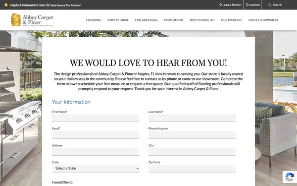 Contact Abbey Carpet & Floor – Naples' Best Flooring Showroom