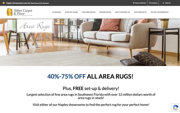 40-75% OFF All Area Rugs | Free Set-Up & Delivery