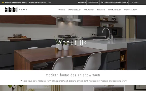About Modern Home Design Showroom | Palm Spring's best selection of flooring & accessories